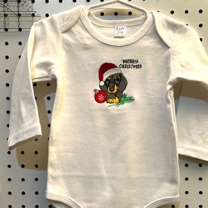 NWOT - Long sleeve embroidered Onesie